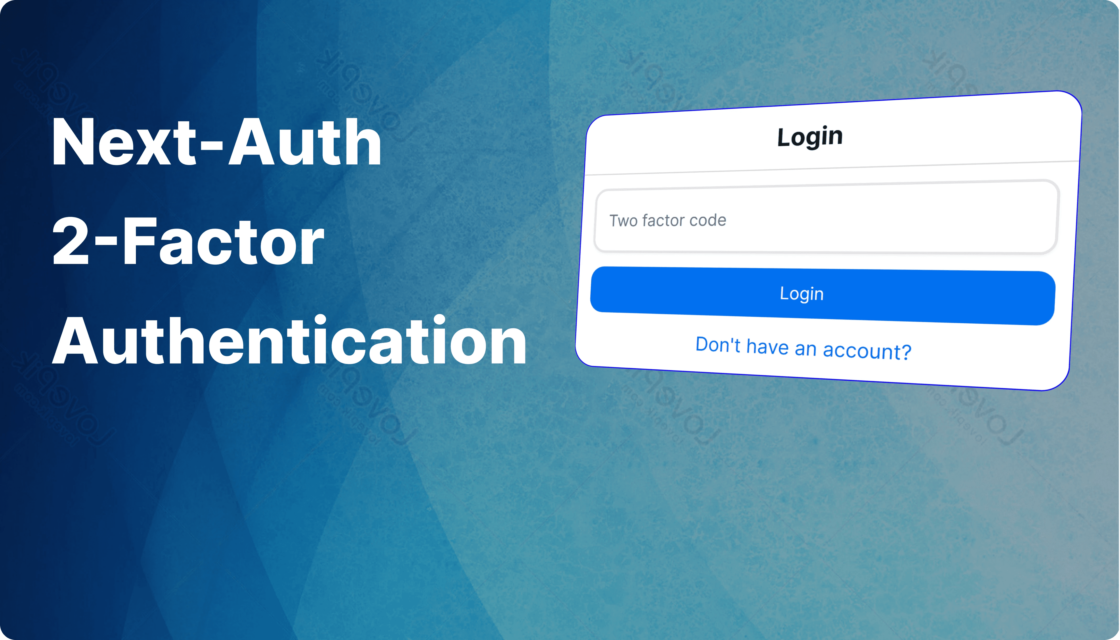 How to add 2-factor authentication