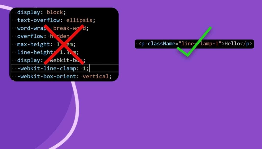 1 tailwind class will save you 9 css lines
