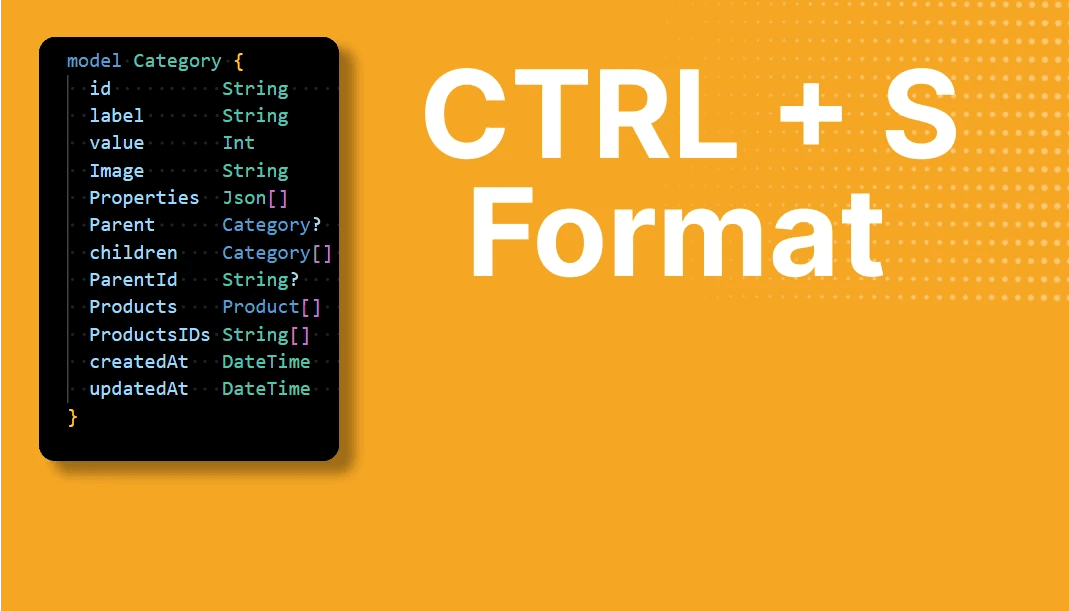 Format prisma schema with prettier